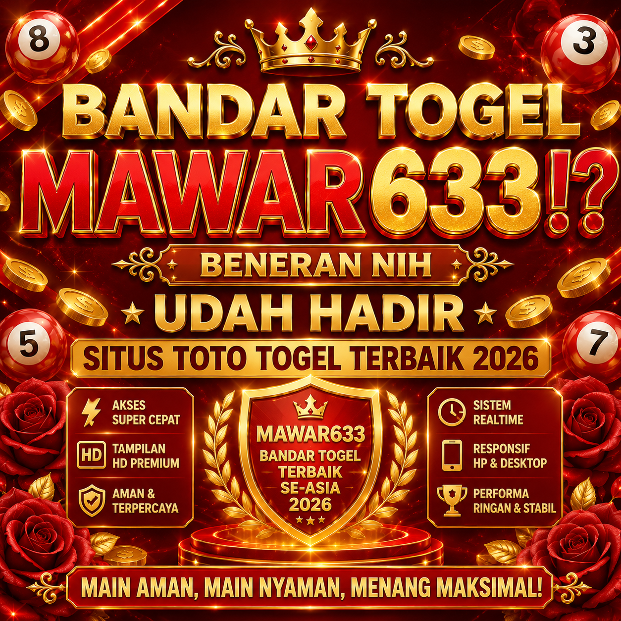 BANDAR TOGEL MAWAR633 !? Beneran Nih Udah Hadir Situs Toto Togel Terbaik 2026